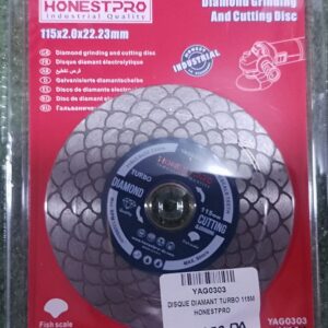 Disque Diamant Turbo 115x2.0x22.23MM HONESTPRO - Coupe et Meulage