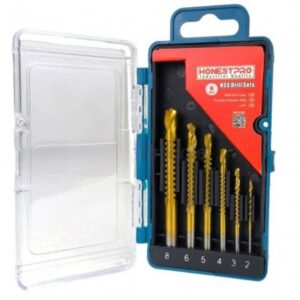 Jeu de 6 Mèches Taraud HSS HONESTPRO YAT1190 - Extracteur de Vis Cassées Algérie