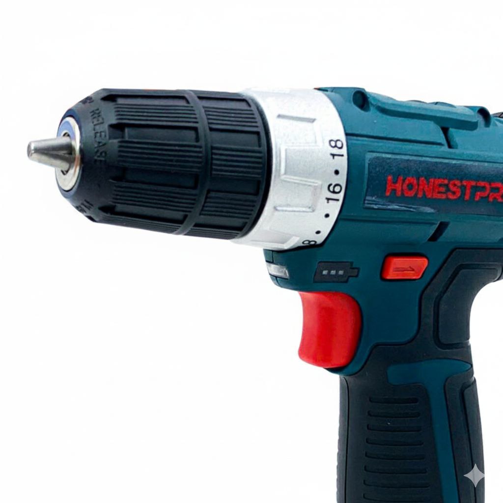 Visseuse Perceuse Sans Fil HONESTPRO 12V - Batterie 1.5Ah - Chargeur Type C (Réf: YAE6152) – Image 4