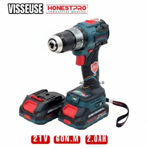 Visseuse Perceuse à Percussion Brushless HONESTPRO 21V 60Nm YAE6120 Algérie
