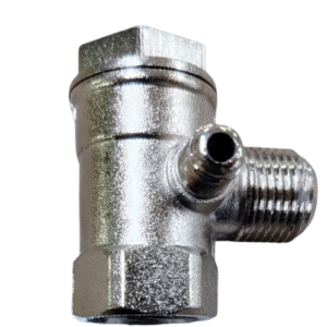 Clapet Compresseur d’Air Chrome - صمام فحص 10141 - S12//17M + 15/21F + 3/8M