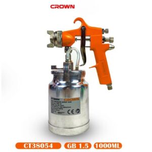 Pistolet peinture à air CROWN CT38054 فوهة 1.5 مم خزان 1000 مل مسدس رش دهان