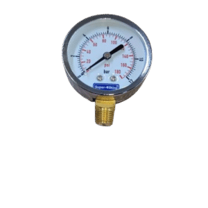 Manomètre Compresseur 12 Bar à Côté ساعة قياس ضغط هواء 180 psi SA3A-12COT 550 DA