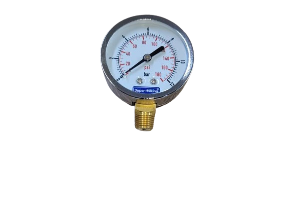 Manomètre Compresseur 12 Bar à Côté ساعة قياس ضغط هواء 180 psi SA3A-12COT 550 DA